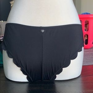 VS Pink scallop edge bikini bottom size M